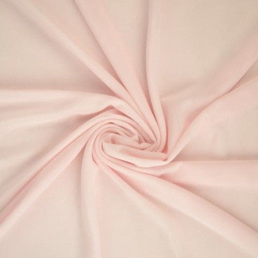 Lyserød lycra mesh – elastisk netstof, semi transparent, metervare til erhverv (billede 1 af 4)