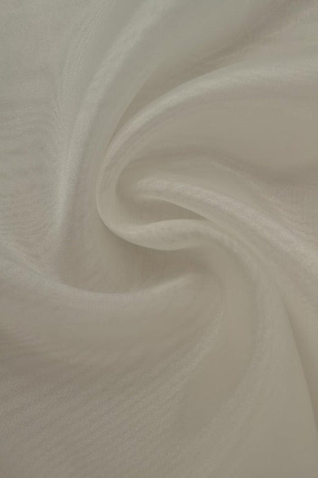 Råhvid organza – transparent & skinnende, metervare til erhverv (billede 1 af 7)