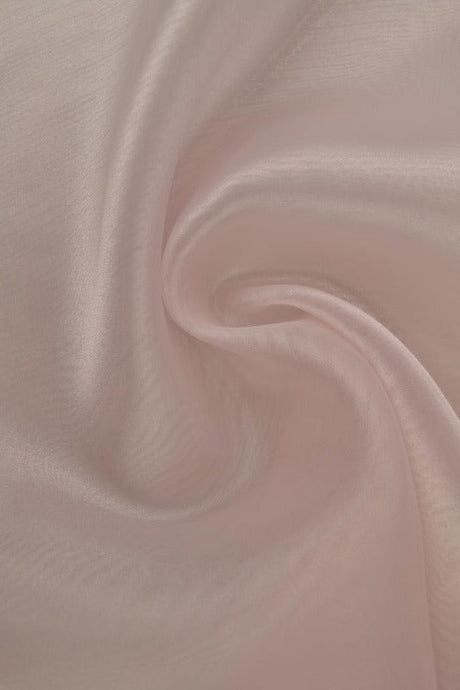 Lyserød organza – transparent & skinnende, metervare til erhverv (billede 1 af 7)