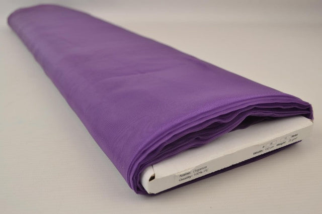 Lilla organza – transparent & skinnende, metervare til erhverv (billede 2 af 7)