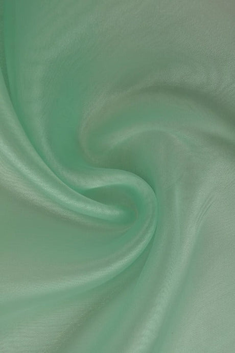 Mintgrøn organza – transparent & skinnende, metervare til erhverv (billede 1 af 7)