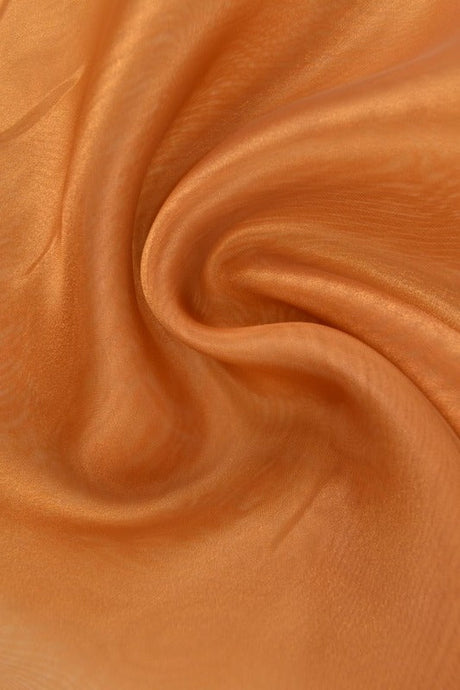 Sennepsgul organza – transparent & skinnende, metervare til erhverv (billede 1 af 7)