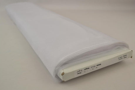 Hvid organza – transparent & skinnende, metervare til erhverv (billede 2 af 7)