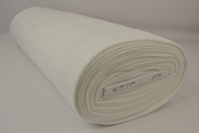 Råhvid polar fleece – anti-pilling, varm & let, metervare til erhverv (billede 2 af 7)