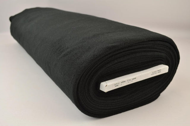 Sort polar fleece – anti-pilling, varm & let, metervare til erhverv (billede 2 af 7)