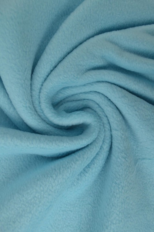 Aqua blå polar fleece – anti-pilling, varm & let, metervare til erhverv (billede 1 af 7)