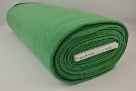 Grøn polar fleece – anti-pilling, varm & let, metervare til erhverv (billede 2 af 7)