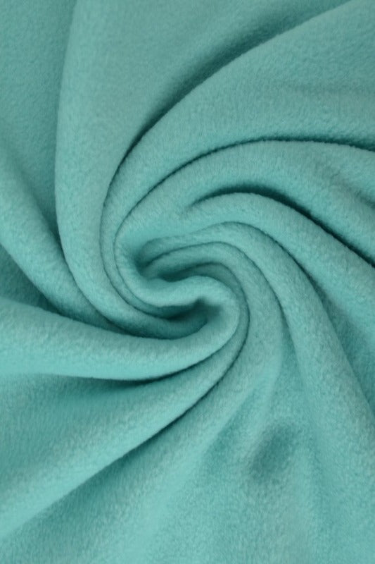 Turkis polar fleece – anti-pilling, varm & let, metervare til erhverv (billede 1 af 7)