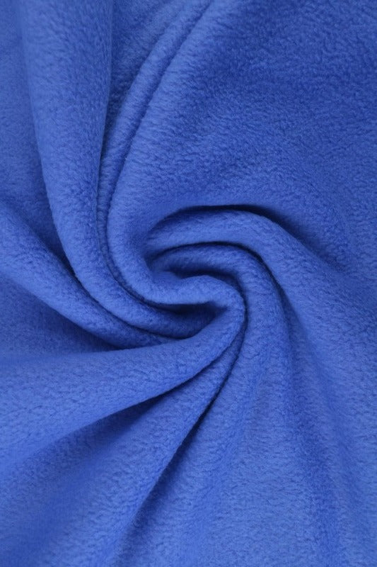 Blå polar fleece – anti-pilling, varm & let, metervare til erhverv (billede 1 af 7)