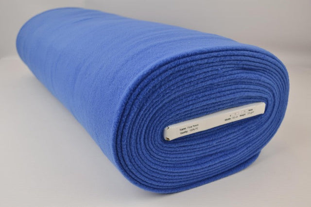 Blå polar fleece – anti-pilling, varm & let, metervare til erhverv (billede 2 af 7)