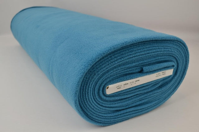 Petrol polar fleece – anti-pilling, varm & let, metervare til erhverv (billede 2 af 7)