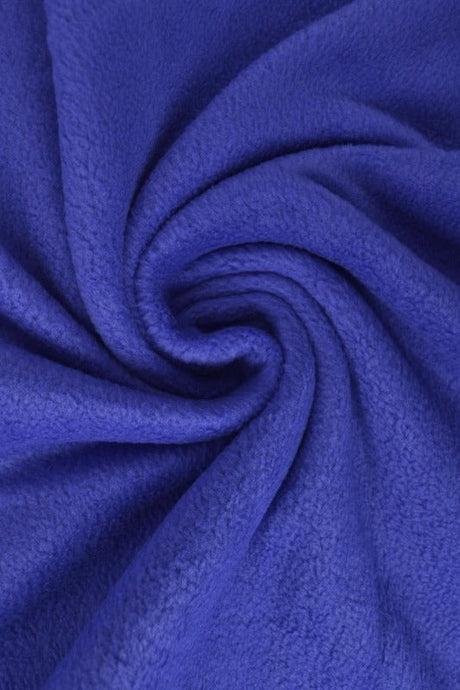 Mørkeblå polar fleece – anti-pilling, varm & let, metervare til erhverv (billede 1 af 7)