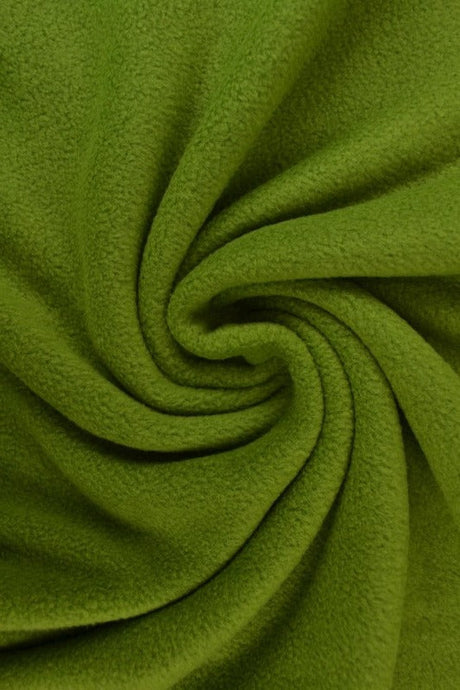 Mosgrøn polar fleece – anti-pilling, varm & let, metervare til erhverv (billede 1 af 7)