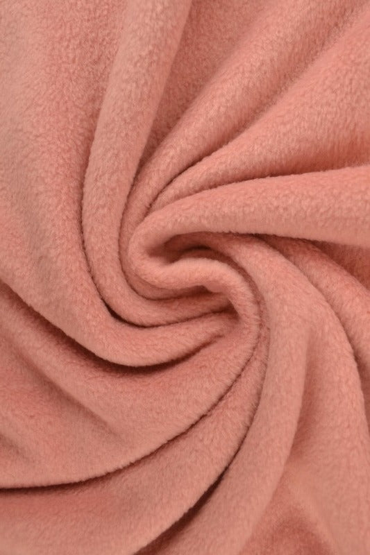 Vintage lyserød polar fleece – anti-pilling, varm & let, metervare til erhverv (billede 1 af 7)