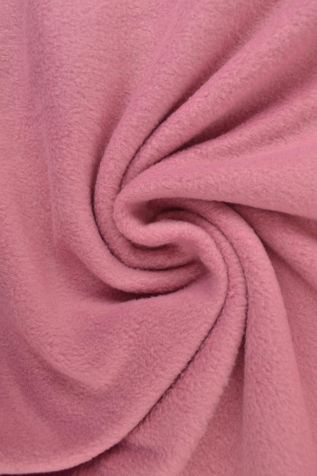 Mørk vintage pink polar fleece – anti-pilling, varm & let, metervare til erhverv (billede 1 af 7)