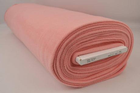 Laksefarvet pink polar fleece – anti-pilling, varm & let, metervare til erhverv (billede 2 af 7)