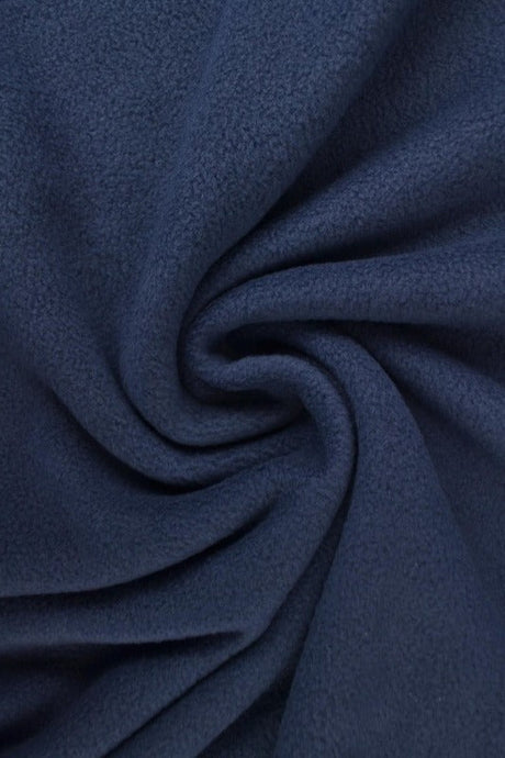 Navy polar fleece – anti-pilling, varm & let, metervare til erhverv (billede 1 af 7)