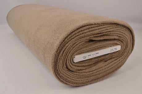Taupe polar fleece – anti-pilling, varm & let, metervare til erhverv (billede 2 af 7)