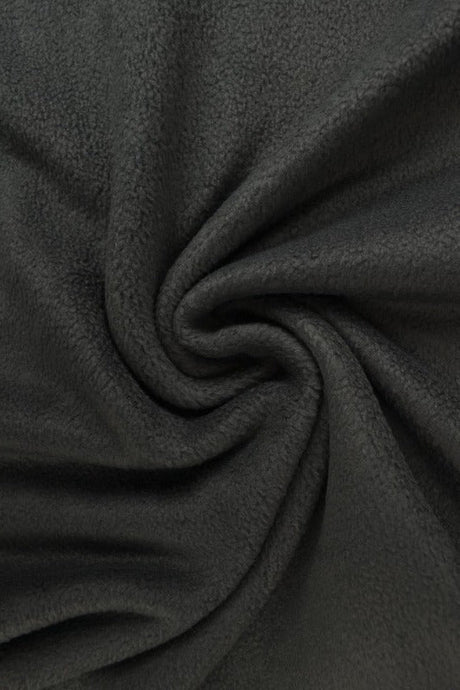 Mørk antracit polar fleece – anti-pilling, varm & let, metervare til erhverv (billede 1 af 7)