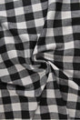 Sort og hvid skotskternet flannel, metervare til erhverv (billede 1 af 14)