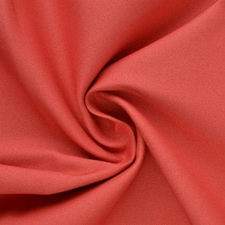 Koral bomuldstwill med stræk – diagonal twill & formfast komfort, metervare til erhverv (billede 1 af 6)