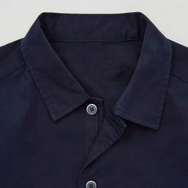 Okkergul bomuldstwill med stræk – diagonal twill & formfast komfort, metervare til erhverv (billede 3 af 7)