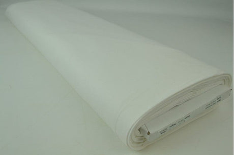 Råhvid bomuldstwill med stræk – diagonal twill & formfast komfort, metervare til erhverv (billede 2 af 7)