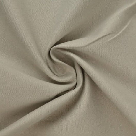 Sølvgrå bomuldstwill med stræk – diagonal twill & formfast komfort, metervare til erhverv (billede 1 af 7)