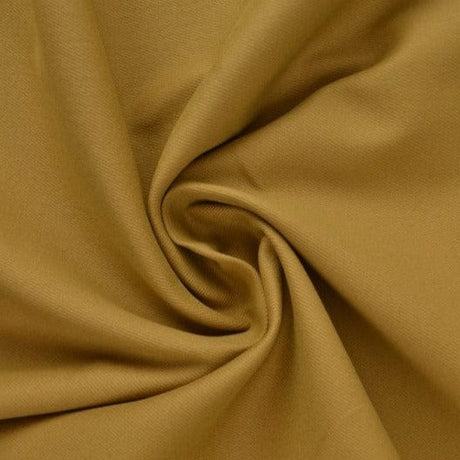 Taupe bomuldstwill med stræk – diagonal twill & formfast komfort, metervare til erhverv (billede 1 af 7)
