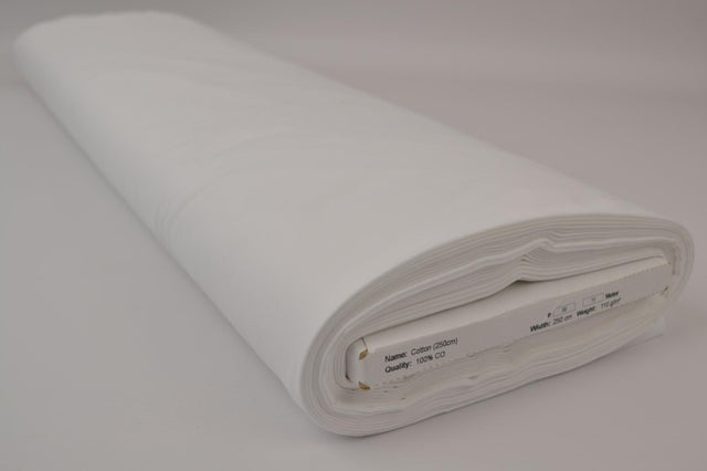 Hvid bomuld 250 cm, metervare til erhverv (billede 2 af 2)