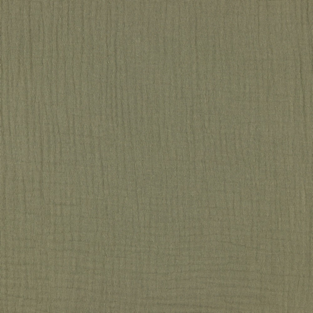 TAUPE DOUBLE GAUZE ØKOLOGISK MUSSELIN – BLØD OG ÅNDBAR