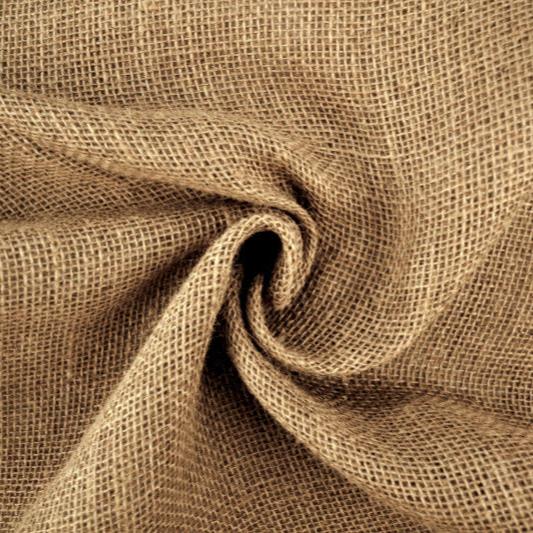 Kraftig naturlig hessian – rustik overflade & stift fald, metervare til erhverv (billede 1 af 4)