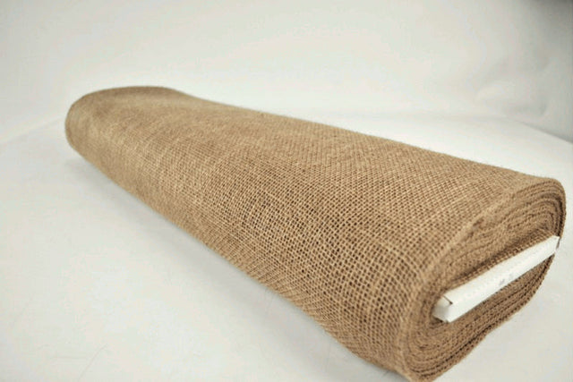 Kraftig naturlig hessian – rustik overflade & stift fald, metervare til erhverv (billede 2 af 4)