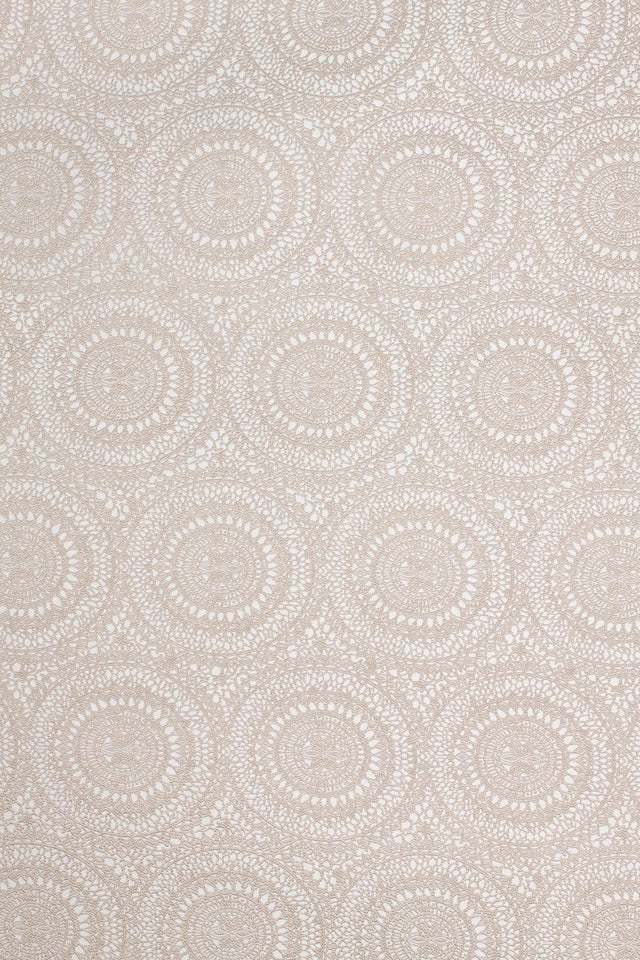 Varm gråbeige blondejacquard lilly jacquard møbelstof – blondemønster, metervare til erhverv (billede 2 af 3)