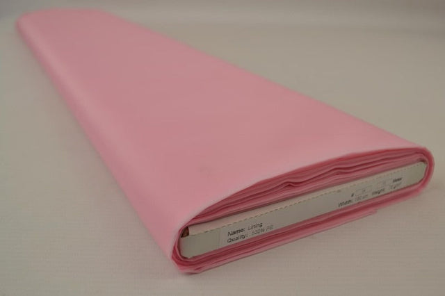 Baby pink polyester foer – glat, let & let glans, metervare til erhverv (billede 2 af 5)