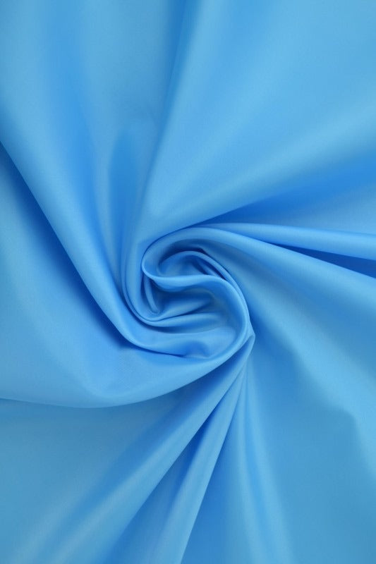 Aqua polyester foer – glat, let & let glans, metervare til erhverv (billede 1 af 5)