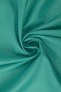 Turkis polyester foer – glat, let & let glans, metervare til erhverv (billede 1 af 5)