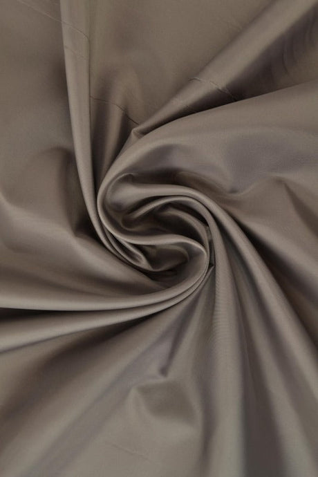 Grå polyester foer – glat, let & let glans, metervare til erhverv (billede 1 af 5)