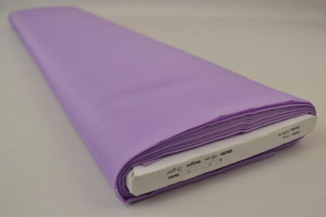Lavendel polyester foer – glat, let & let glans, metervare til erhverv (billede 2 af 5)