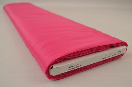 Fuchsia polyester foer – glat, let & let glans, metervare til erhverv (billede 2 af 5)