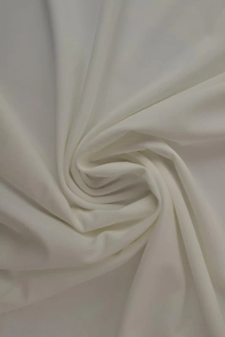 Råhvid lycra – 4-vejs stræk & hurtigtørrende, metervare til erhverv (billede 1 af 7)