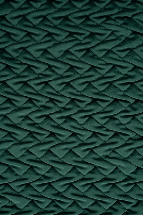 Mørk smaragdgrøn magic deluxe p300 – quiltet velour med fletmønster, metervare til erhverv (billede 2 af 5)