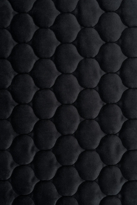 Mat natsort magic velvet 3D – quiltet velour med dråbemønster, metervare til erhverv (billede 2 af 8)