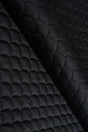 Mat natsort magic velvet 3D – quiltet velour med skælmønster, metervare til erhverv (billede 1 af 8)