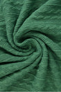 Mørkegrøn jacquard-kabelstrik, metervare til erhverv (billede 1 af 2)