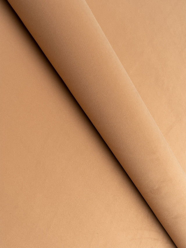 Lys cognacbrun let og slidstærk møbelvelour, metervare til erhverv (billede 1 af 6)
