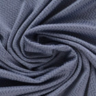 Stålblå polyamid-elastan jersey med sildeben