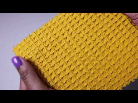 KARRYGUL VAFFEL PIQUÉ – ABSORBERENDE & HURTIGTTØRRENDE