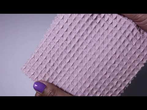 VINTAGE LYSERØD VAFFEL PIQUÉ – ABSORBERENDE & HURTIGTTØRRENDE