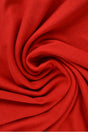Rød supersoft jersey, metervare til erhverv (billede 1 af 2)